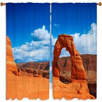 Delicate Arch In Arches National Park, Utah. Window Curtains 51212911