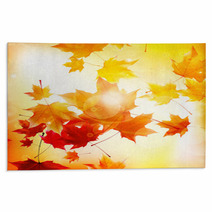 Delicate Autumn Sun With Glare On Gold Sky Rugs 69040383