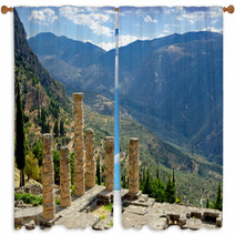 Delphi, Greece Window Curtains 62254417