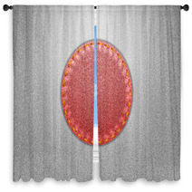 Denim Japan Flag Window Curtains 58534414