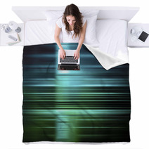 Desaturated Speed Blur Background Blankets 56778724