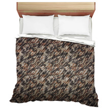 Desert Camouflage Background - A Background With Camouflage Pattern In Desert Colors. Bedding 93122113