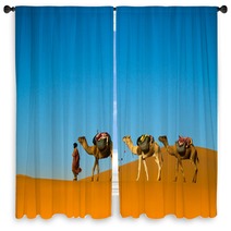 Desert Caravan Window Curtains 67151674