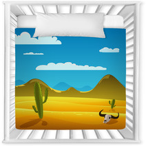 Desert Cartoon Landscape Nursery Decor 64283864