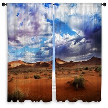 Desert Dunes And Clouds Window Curtains 66295643
