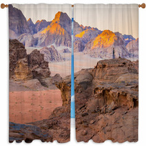 Desert In A Morning Window Curtains 60970119