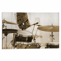 Detail Of A Drum Set On Stage Closeup Rugs 67354915