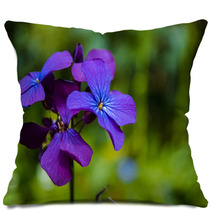 Detail Of Purple Flowers Pillows 64467976
