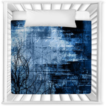 Detailed Midnight Grunge Frame Nursery Decor 490180