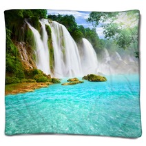 Detian Waterfall Blankets 50498113
