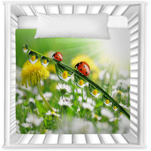 Dew Drops With Ladybugs Nursery Decor 49712181
