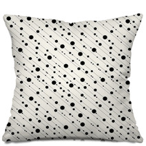 Diagonal Dots And Dashes Seamless Pattern In Black Pillows 61790012