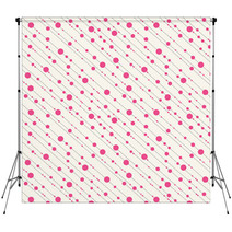 Diagonal Dots And Dashes Seamless Pattern In Pink Backdrops 61790040