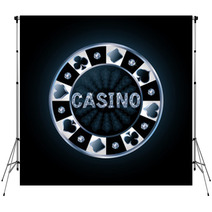 Diamond Casino Poker Chip, Vector Illustration Backdrops 70615349