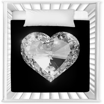 Diamond Heart Isolated With Clipping Path Nursery Decor 48563125