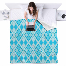 Diamond Pattern  Rhombus Argyle Seamless Background Blankets 49943921