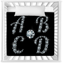 Diamond Retro-styled Letters Nursery Decor 37135815