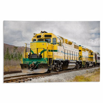 Diesel Locomotive And Cloudy Sky Rugs 49372091