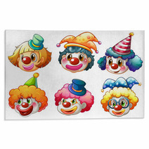 Different Faces Of A Clown Rugs 60671038