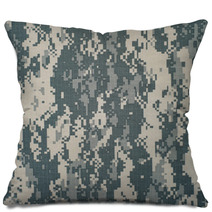 Digital Camouflage As Background Pillows 87344678