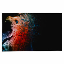Digital Photo Manipulation Of An Eagle Rugs 84022330