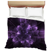 Digital Purple Flower Background Bedding 62858153