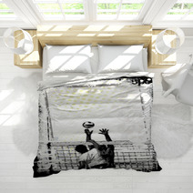 Dirty Beach Volleyball Poster 2 Bedding 23806004