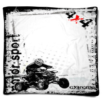 Dirty Motor Sport 1 Blankets 21901826