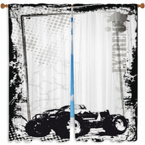 Dirty Sport Background Window Curtains 37113169