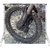 Dirty Wheel Motorcycle Backdrops 81893438