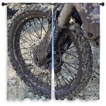 Dirty Wheel Motorcycle Window Curtains 81893438