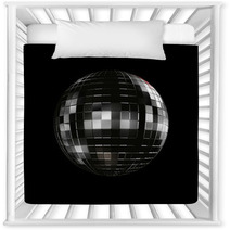 Disco Ball On Black Background Nursery Decor 61059688