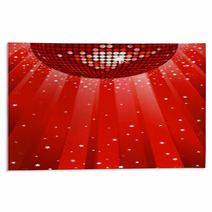 Disco Ball Party Background Rugs 10483101