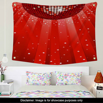 Disco Ball Party Background Wall Art 10483101