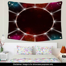 Disco Music Ring With Spotlights Wall Art 65727002