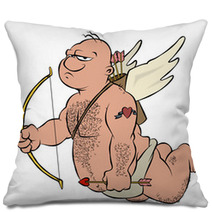 Disgruntled Cupid Pillows 10902056
