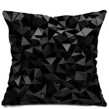 Displaced 3d Triangular Background Pillows 72900268