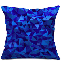 Displaced 3d Triangular Background Pillows 72900451