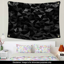 Displaced 3d Triangular Background Wall Art 72900268