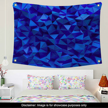 Displaced 3d Triangular Background Wall Art 72900451