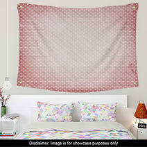 Distressed Pale Rose Background With Dots Wall Art 58290757