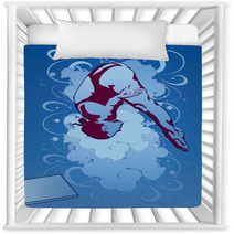 Diving Athlete Nursery Decor 23263163