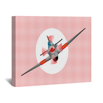 Diving Fighter Plane Wall Art 119710801