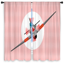 Diving Fighter Plane Window Curtains 119710801