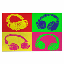 DJ Headphones POP Design Rugs 49902897