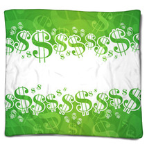 Dollar Background Blankets 60395772