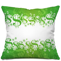 Dollar Background Pillows 60395772