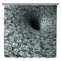 Dollar's Flow In Black Hole Bath Decor 10265039
