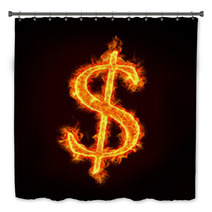 Dollar Sign In Fire Bath Decor 38348001