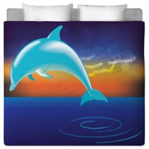 Dolphin Jumping Out Of Water Bedding 45239129